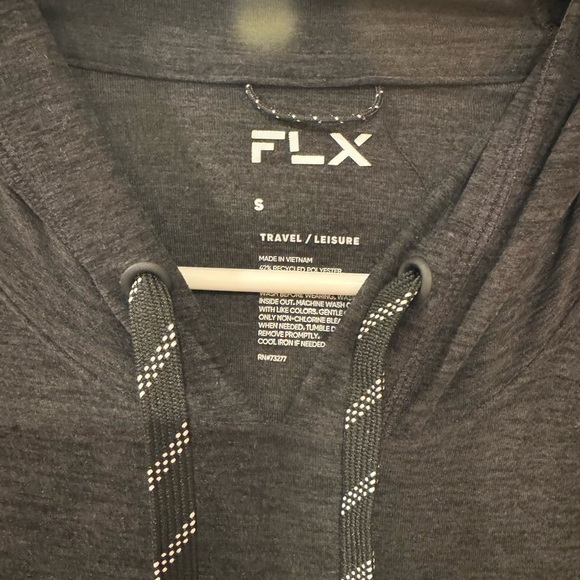 Black Knit Hoodie with Relaxed Fit - Picture 3 of 3